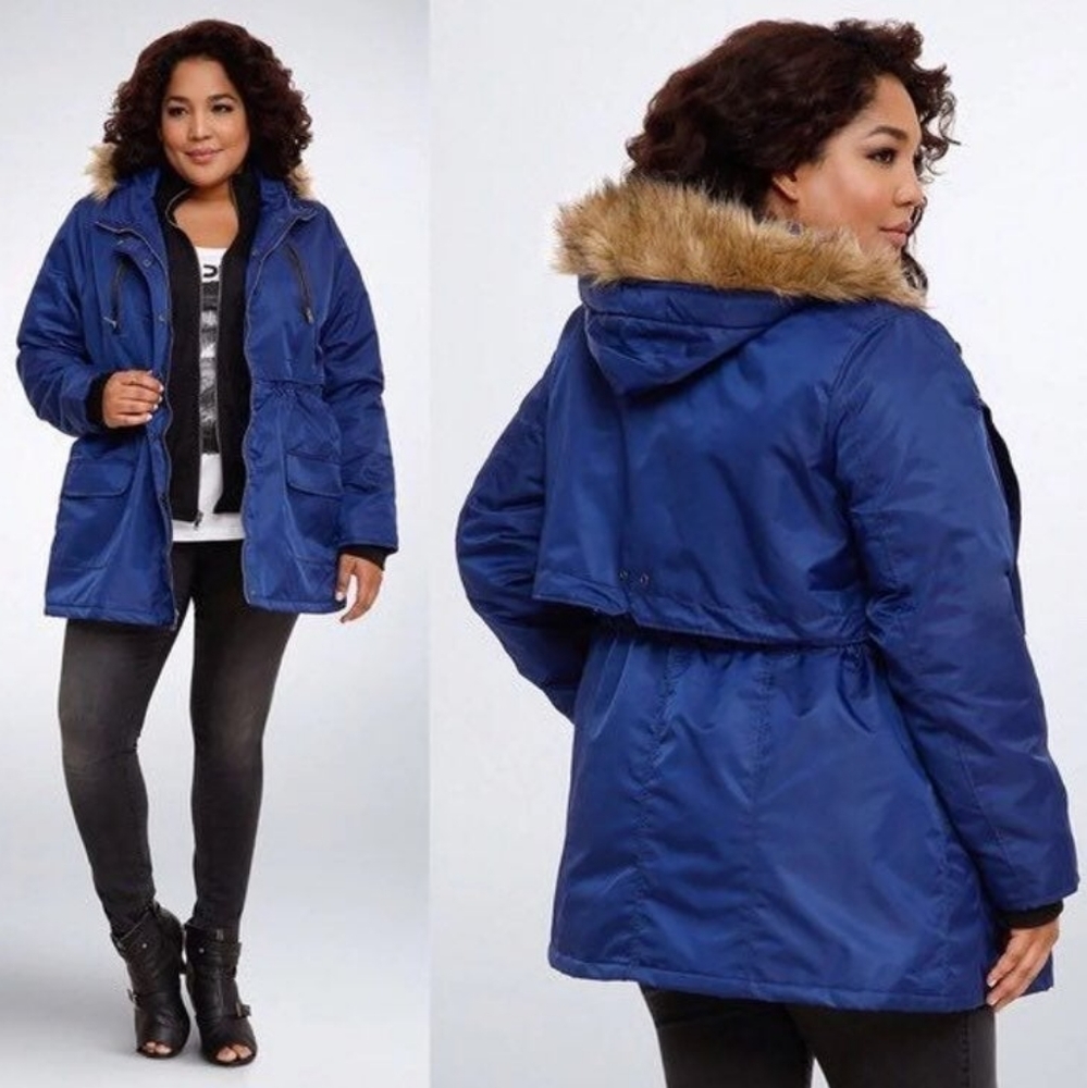 Torrid winter jacket size 4x blue